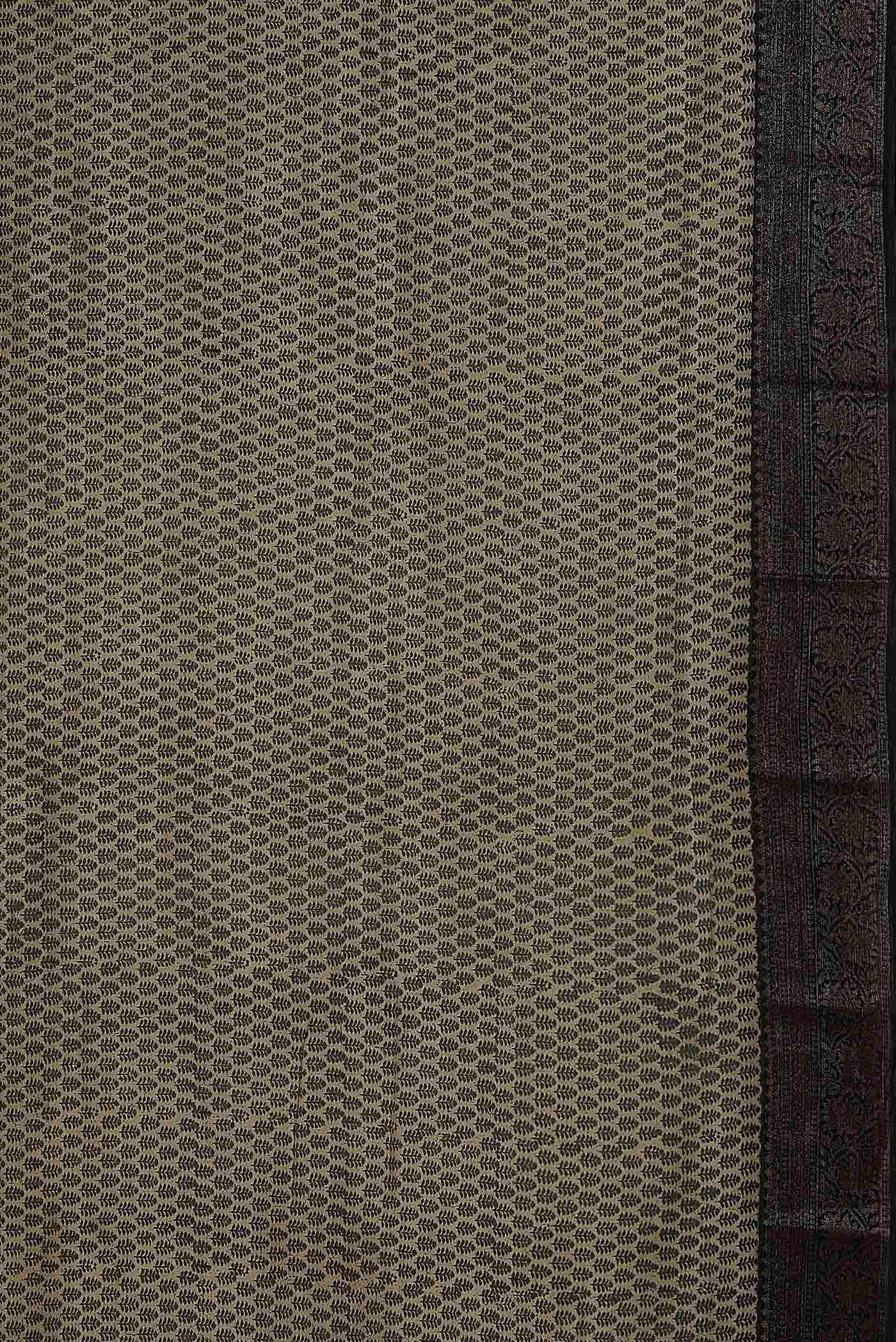 Beige Chanderi Silk Cotton Saree