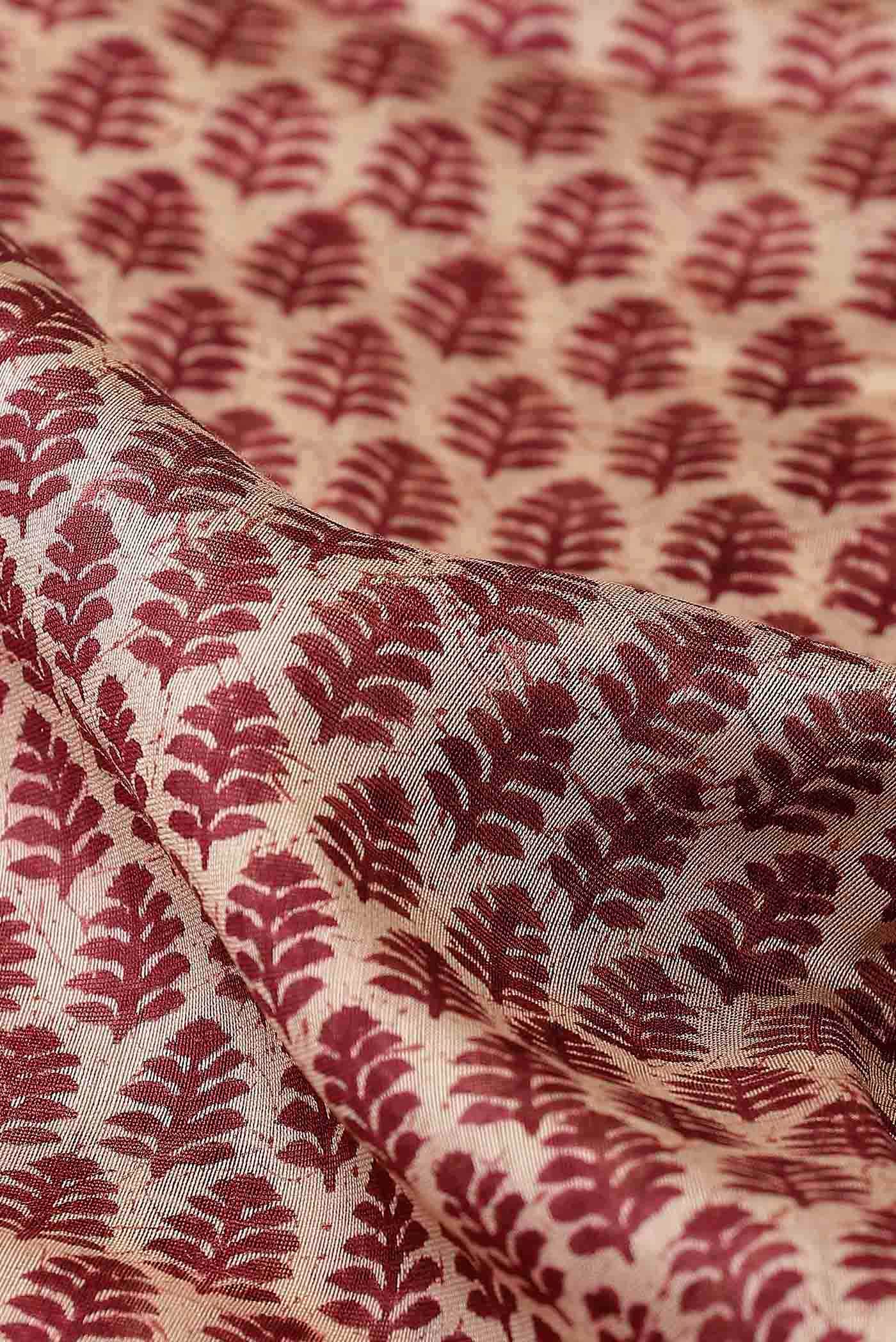 Beige Chanderi Silk Cotton Saree