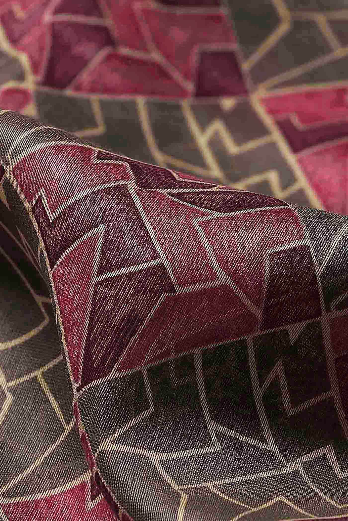 Grey Chanderi Silk Cotton Saree