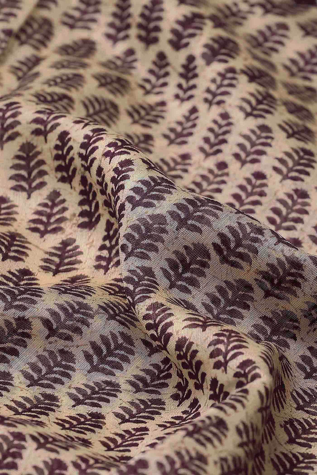 Beige Chanderi Silk Cotton Saree