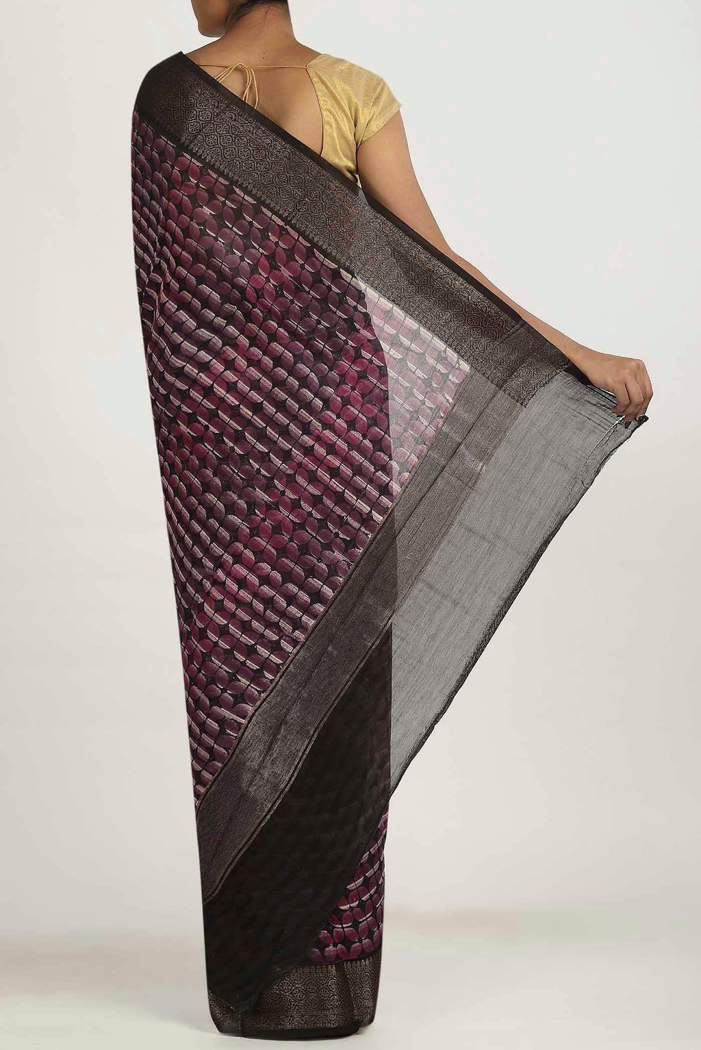 Pink Chanderi Silk Cotton Saree