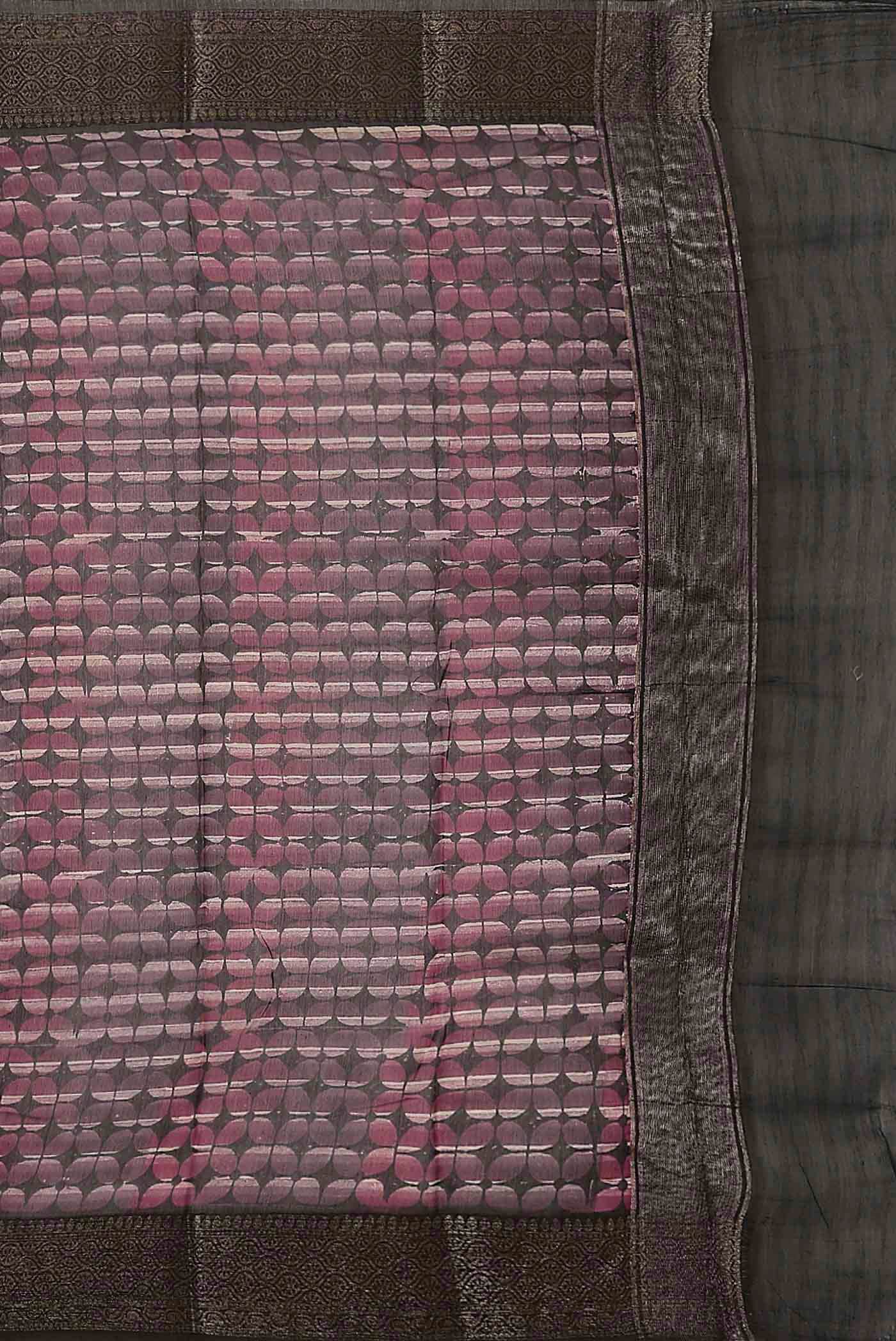 Pink Chanderi Silk Cotton Saree