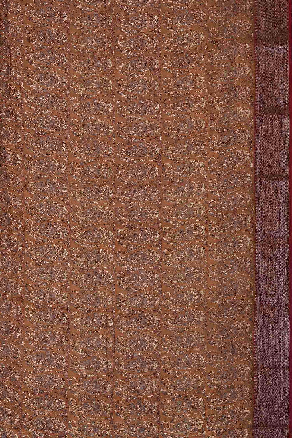 Mustard Chanderi Silk Cotton Saree