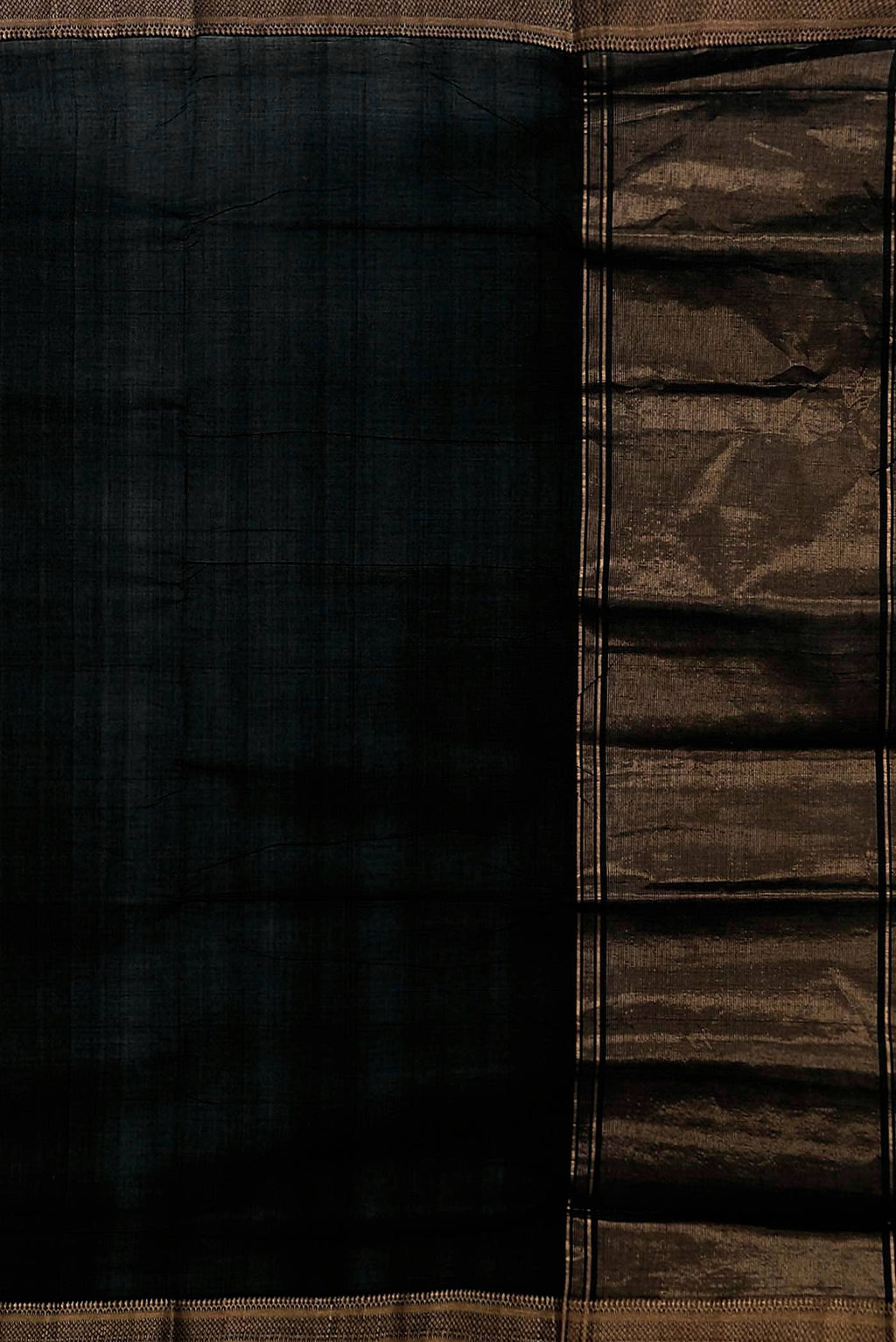 Black Mangalagiri Cotton Saree