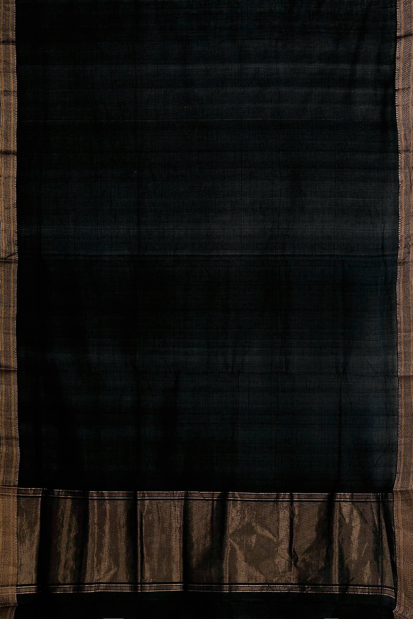 Black Mangalagiri Cotton Saree