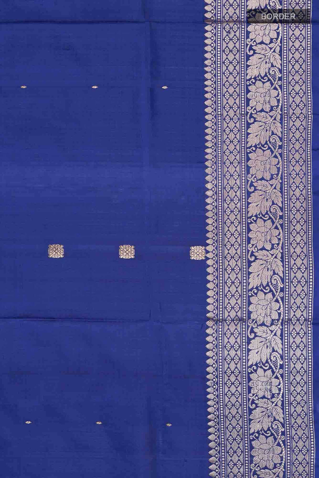 Blue Banarasi Katan Silk Saree