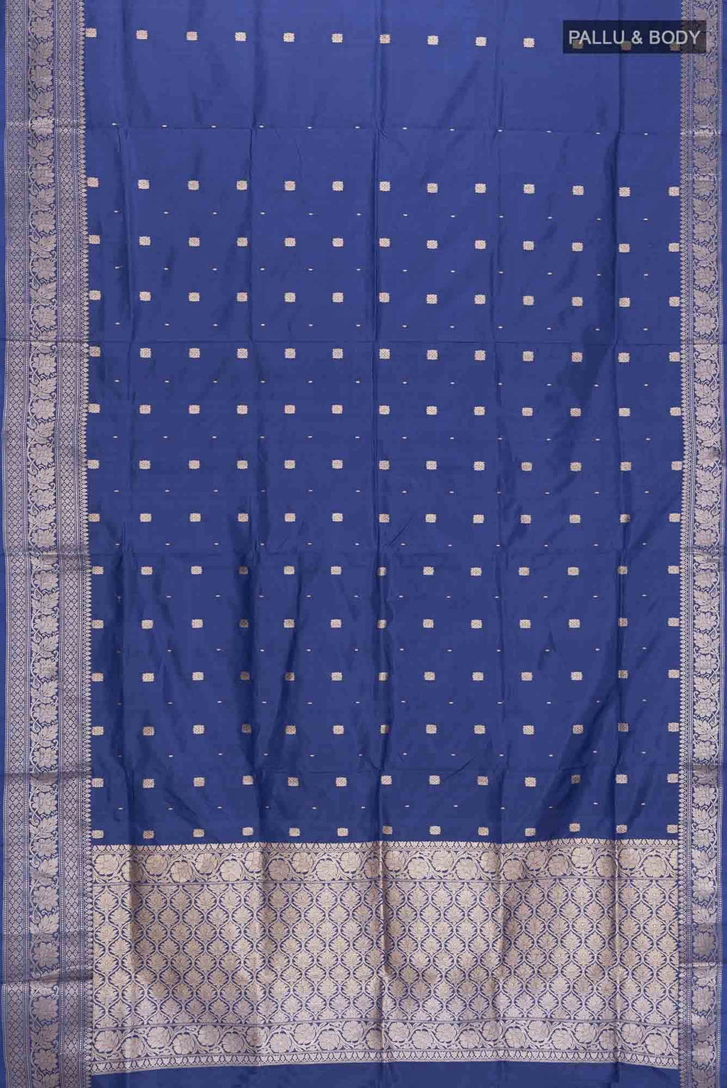 Blue Banarasi Katan Silk Saree