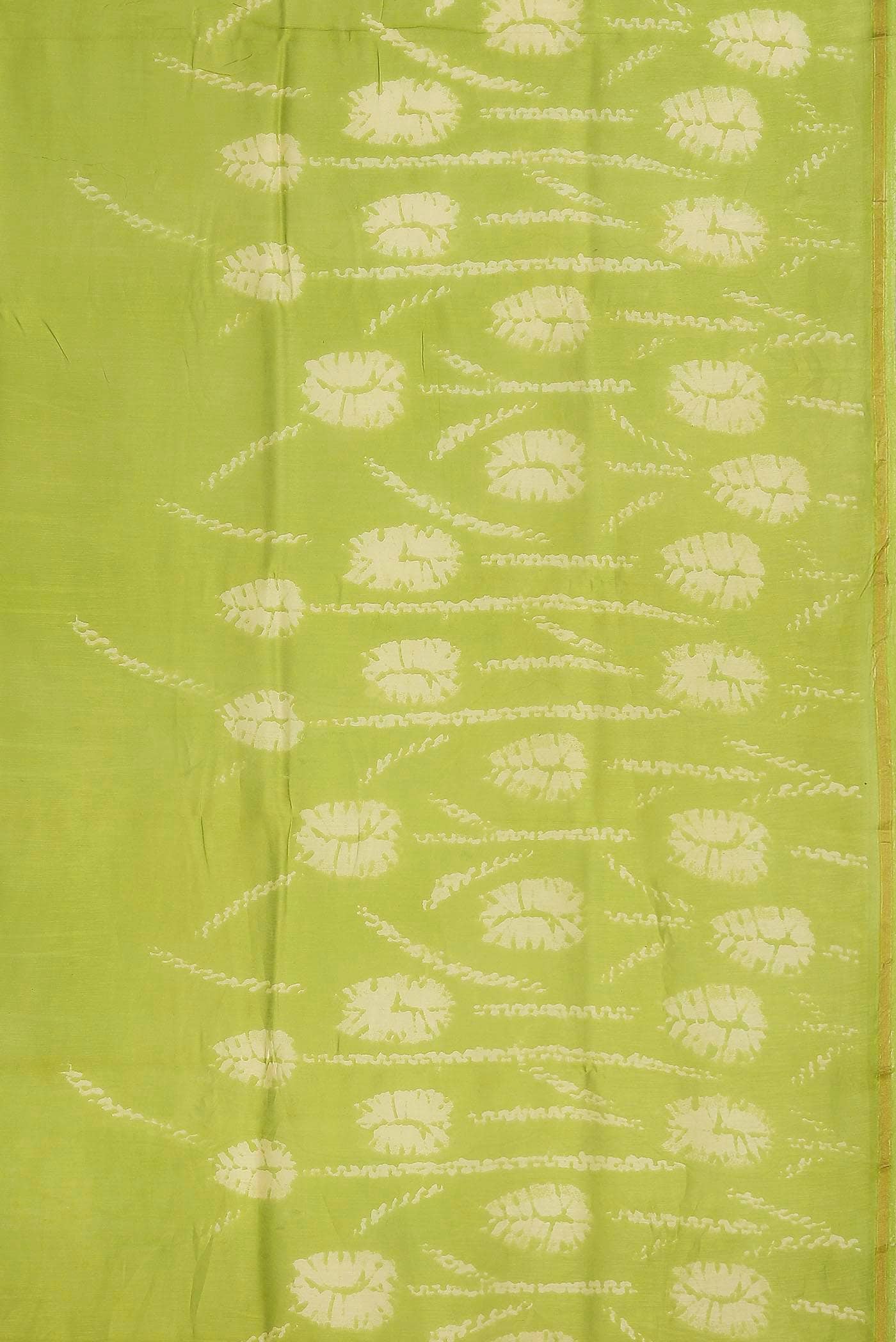 Green Chanderi Silk Cotton Saree