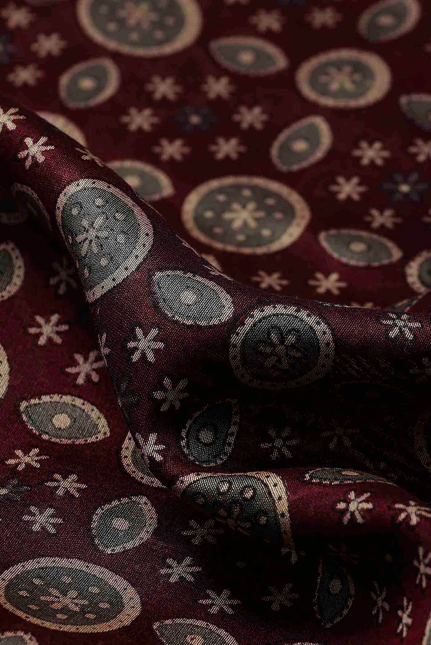 Brown Chanderi Silk Cotton Saree