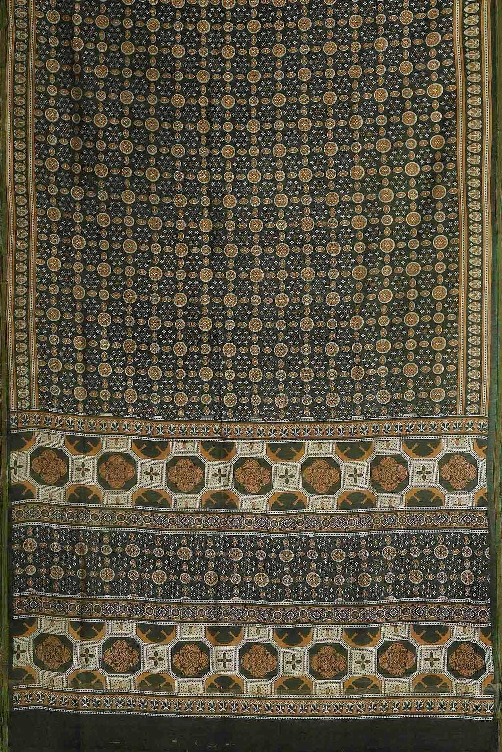 Black Chanderi Silk Cotton Saree