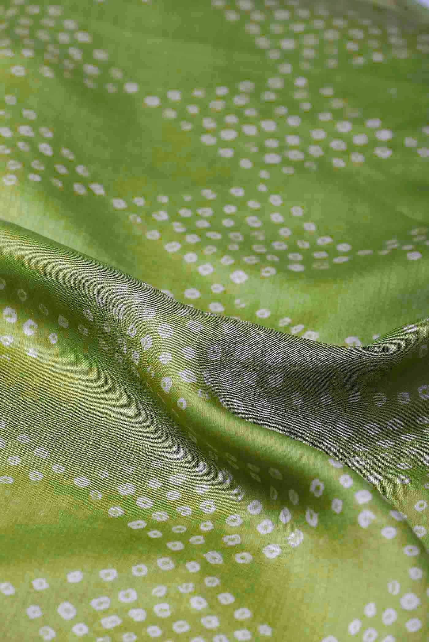 Green Chanderi Silk Cotton Saree