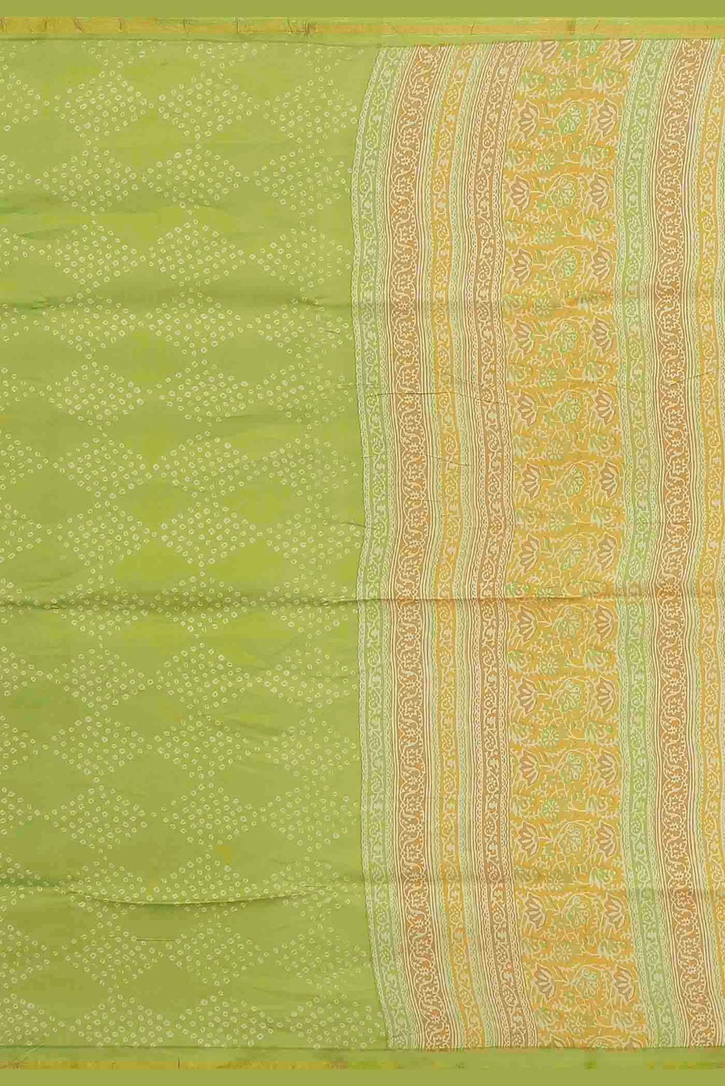 Green Chanderi Silk Cotton Saree