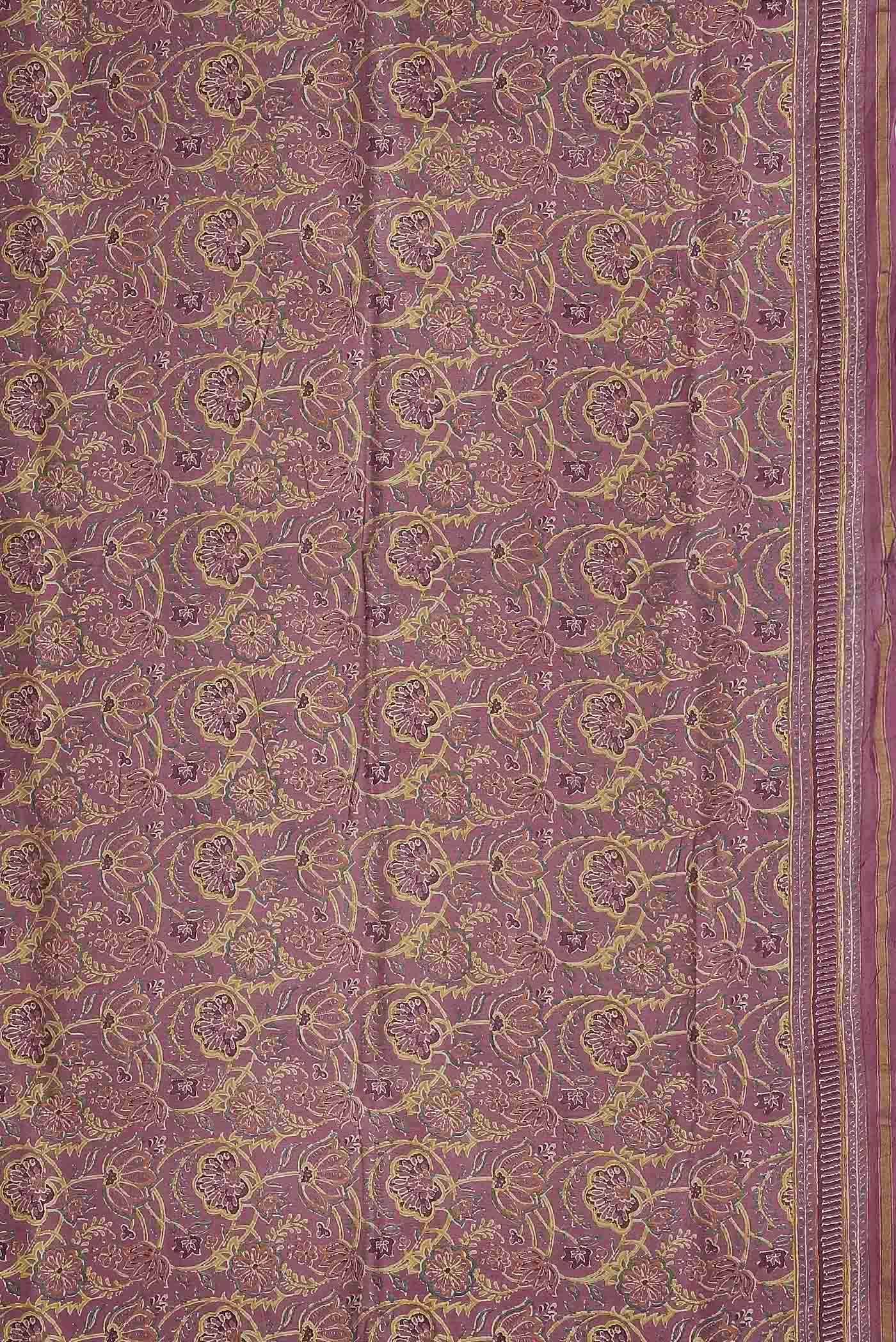 Pink Chanderi Silk Cotton Saree