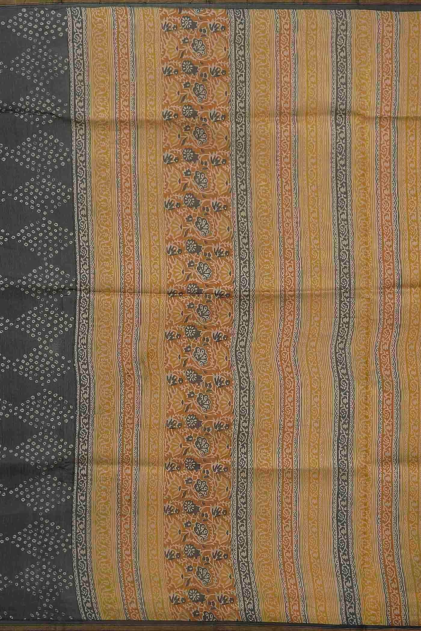 Green Chanderi Silk Cotton Saree
