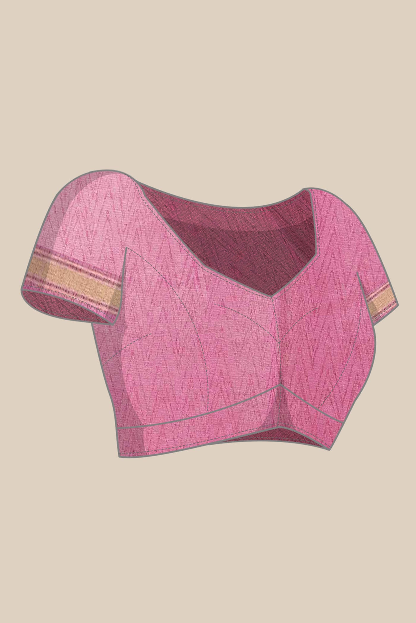Pink Chanderi Silk Cotton Saree