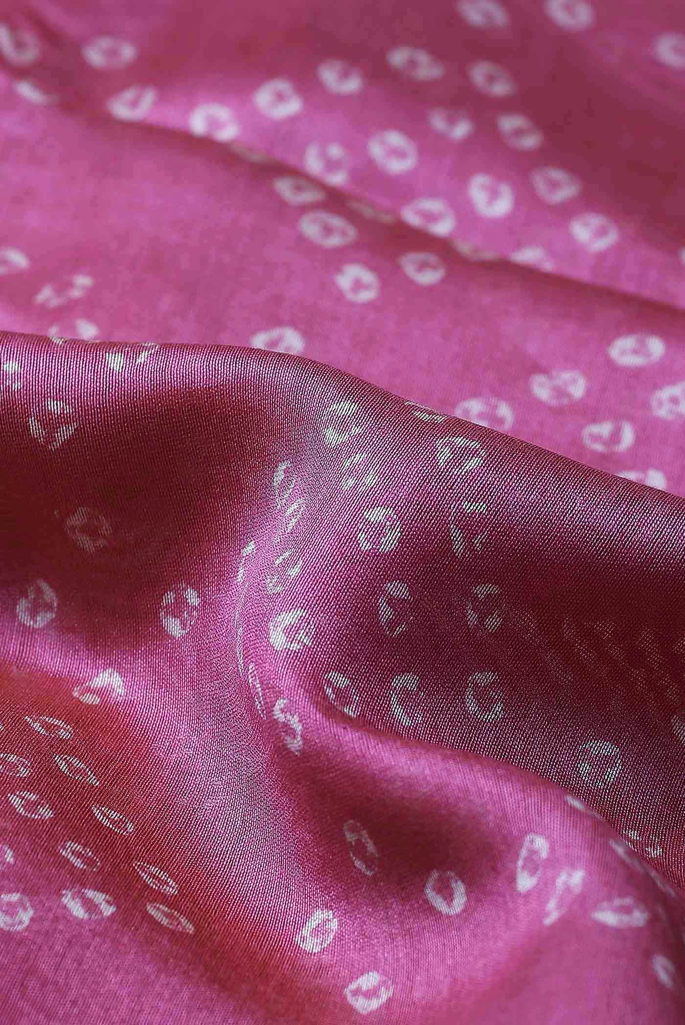 Pink Chanderi Silk Cotton Saree