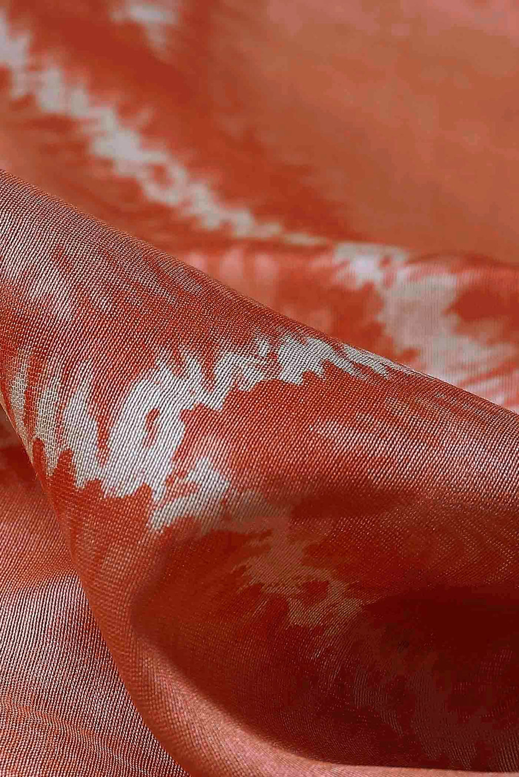 Peach Chanderi Silk Cotton Saree