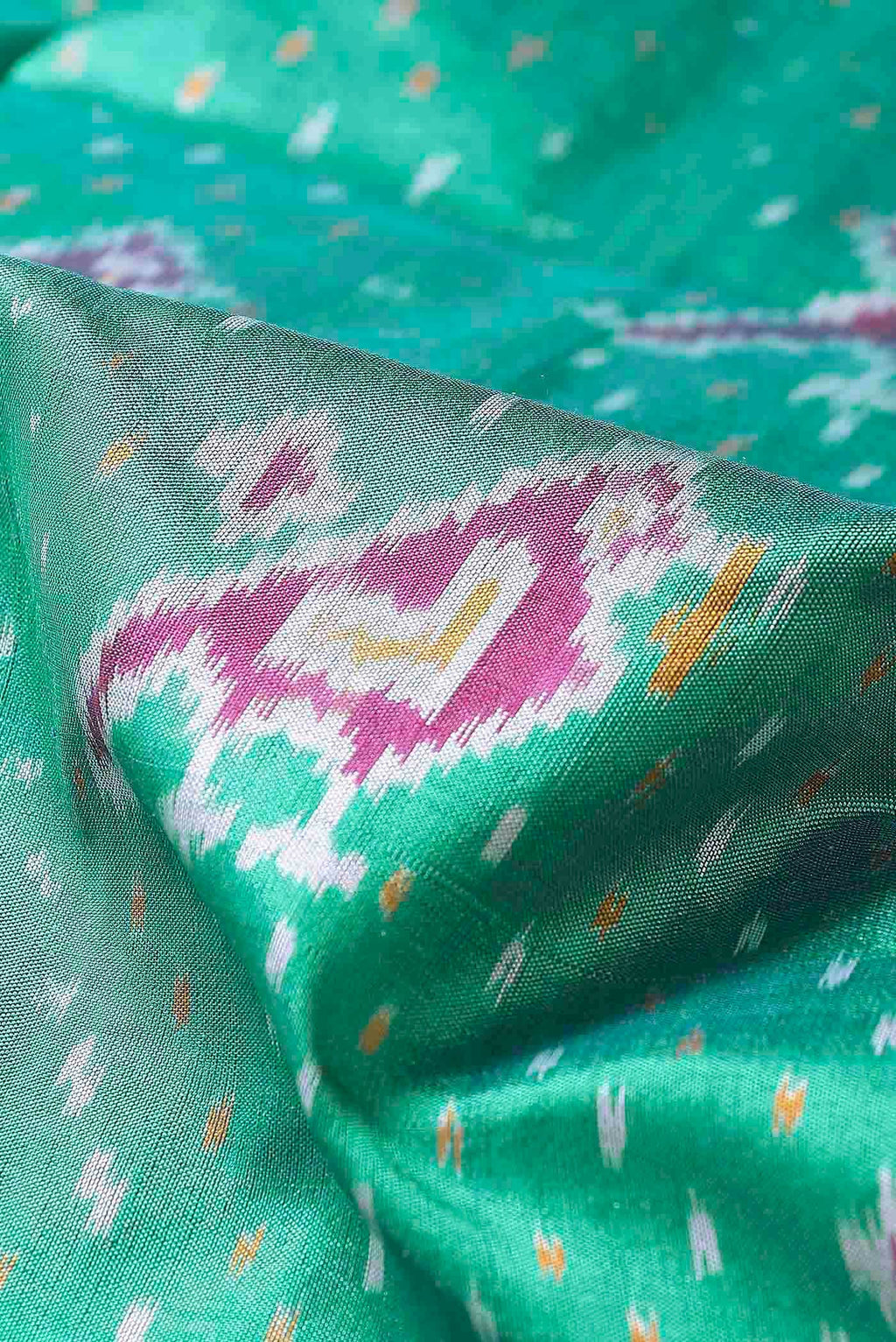 Sea Green Pochampally Silk Saree