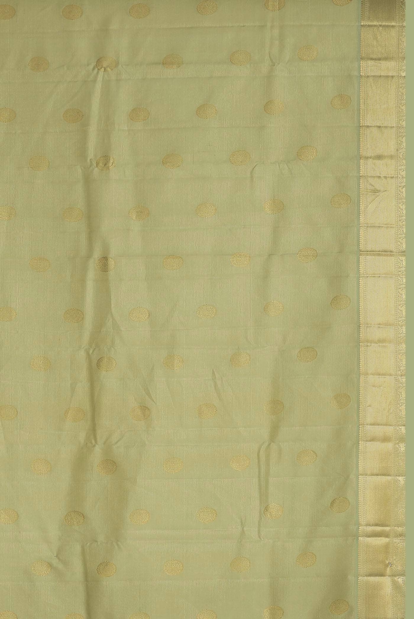 Beige Kanchipuram Silk Saree