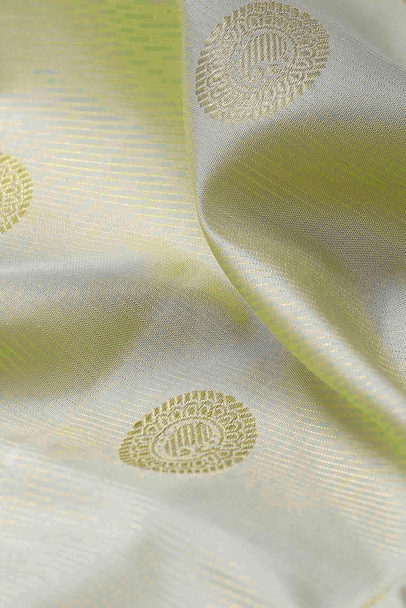 Beige Kanchipuram Silk Saree