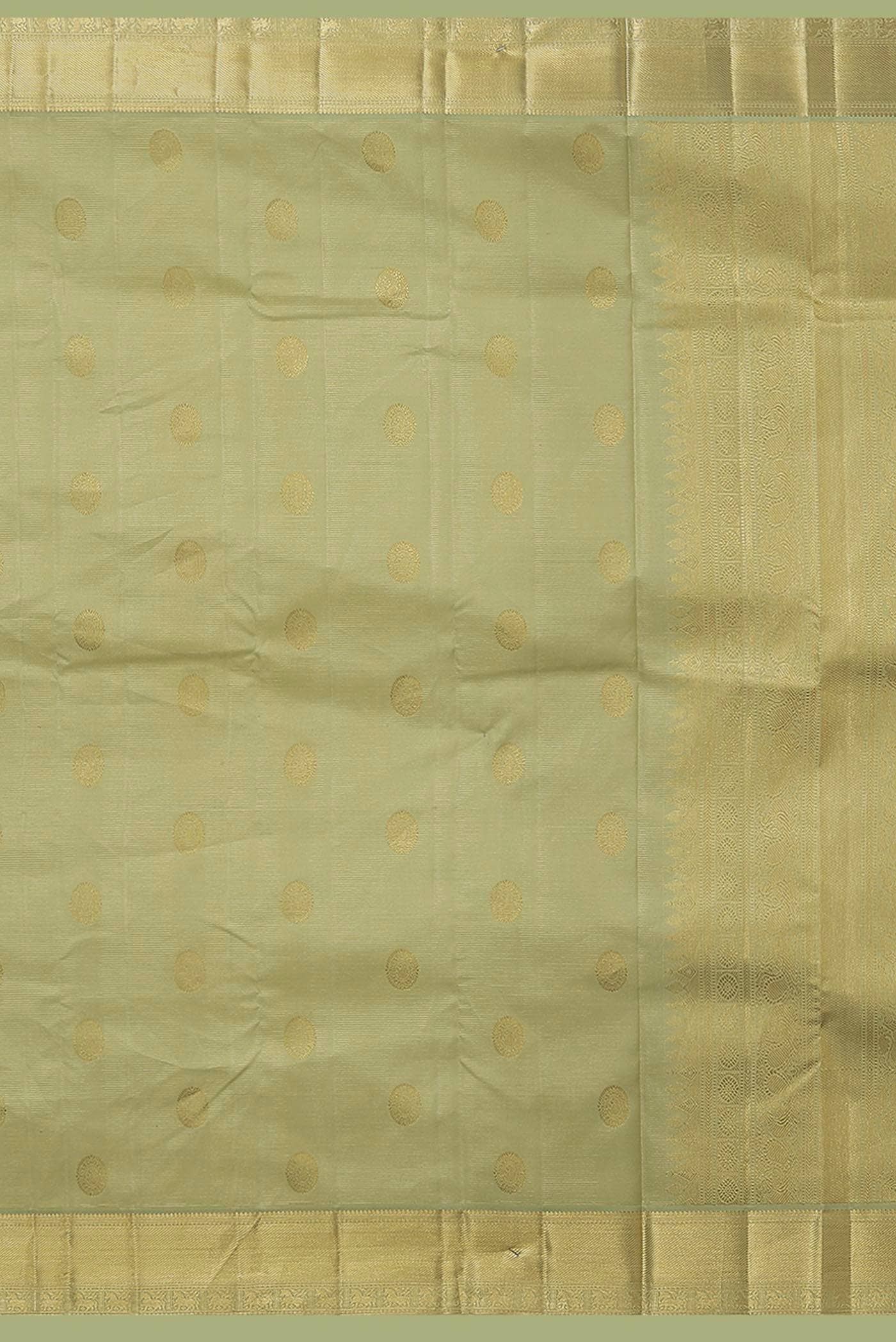 Beige Kanchipuram Silk Saree