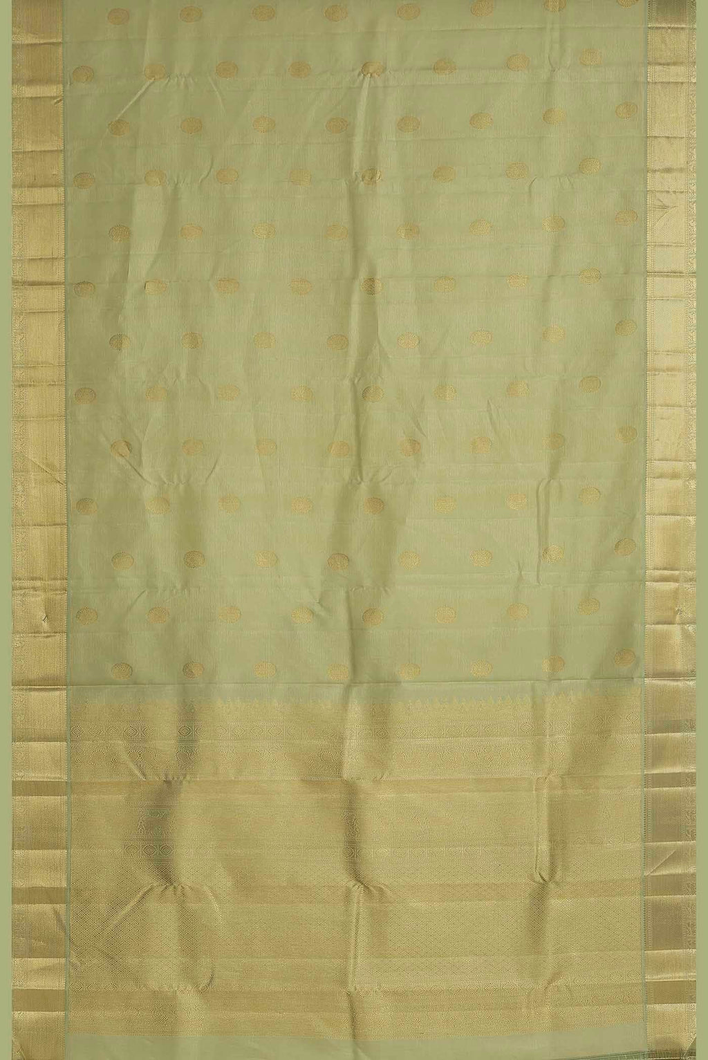 Beige Kanchipuram Silk Saree