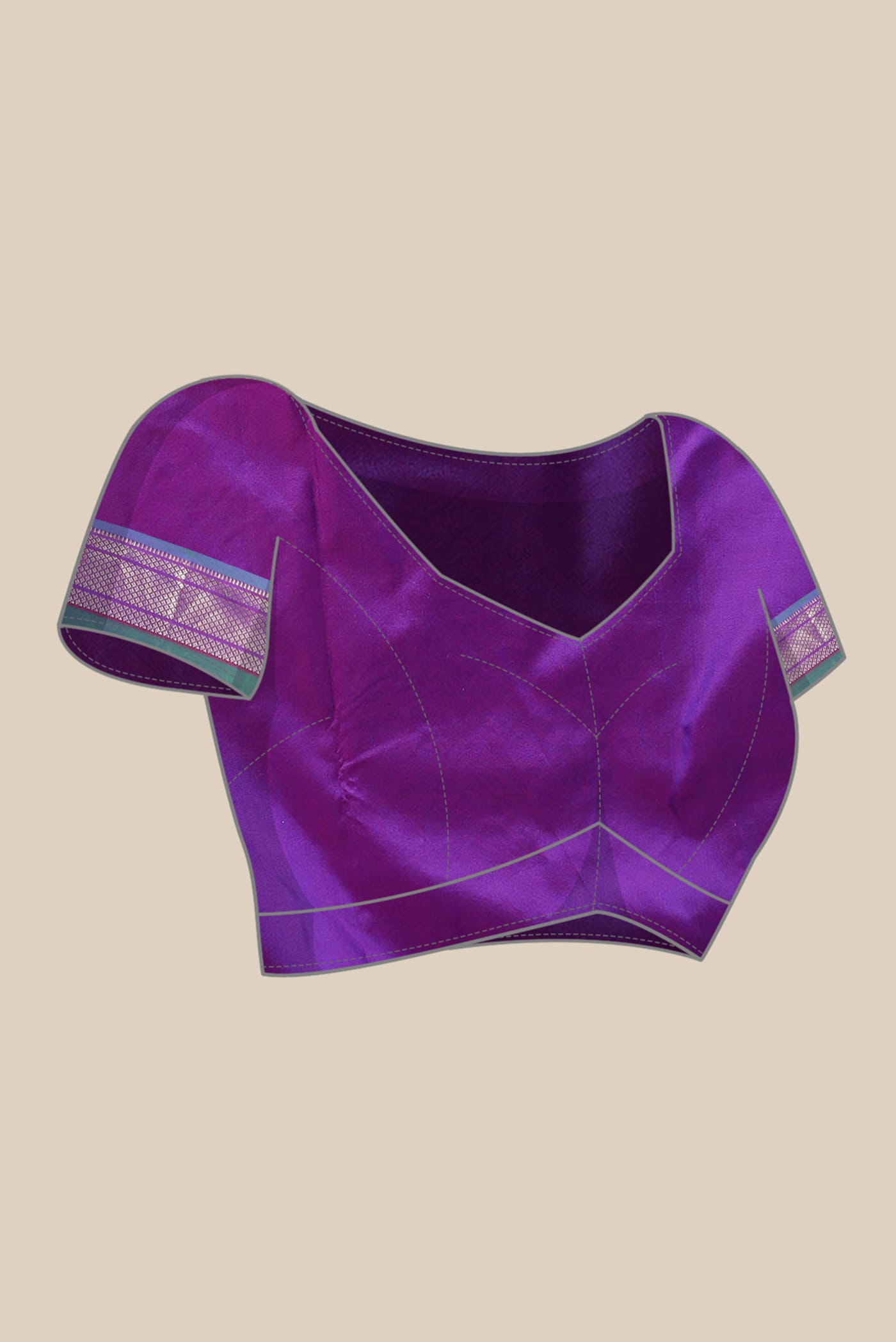 Purple Paithani Silk Saree
