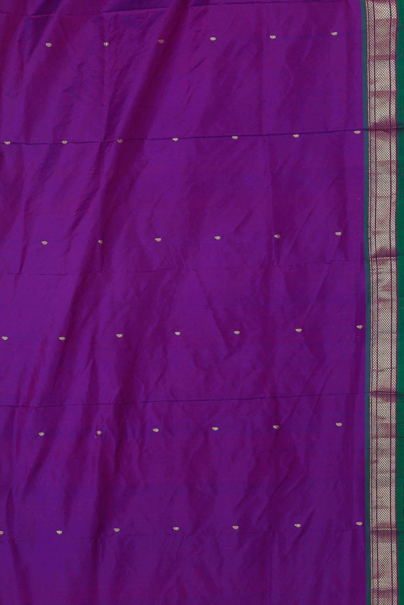 Purple Paithani Silk Saree