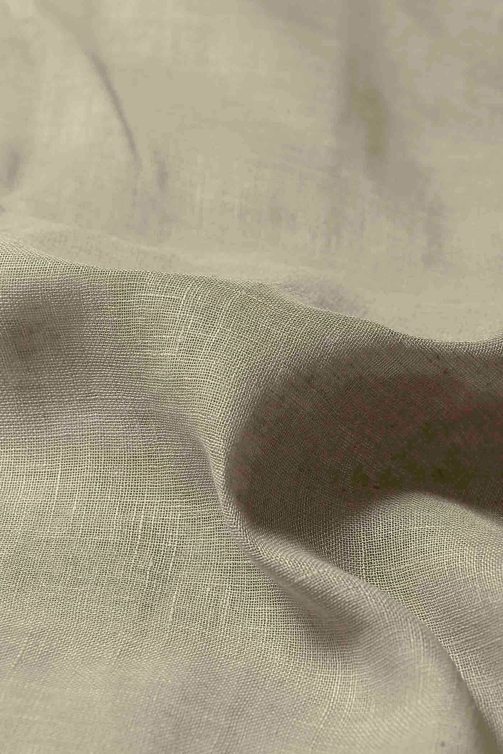 Beige Linen Cotton Saree