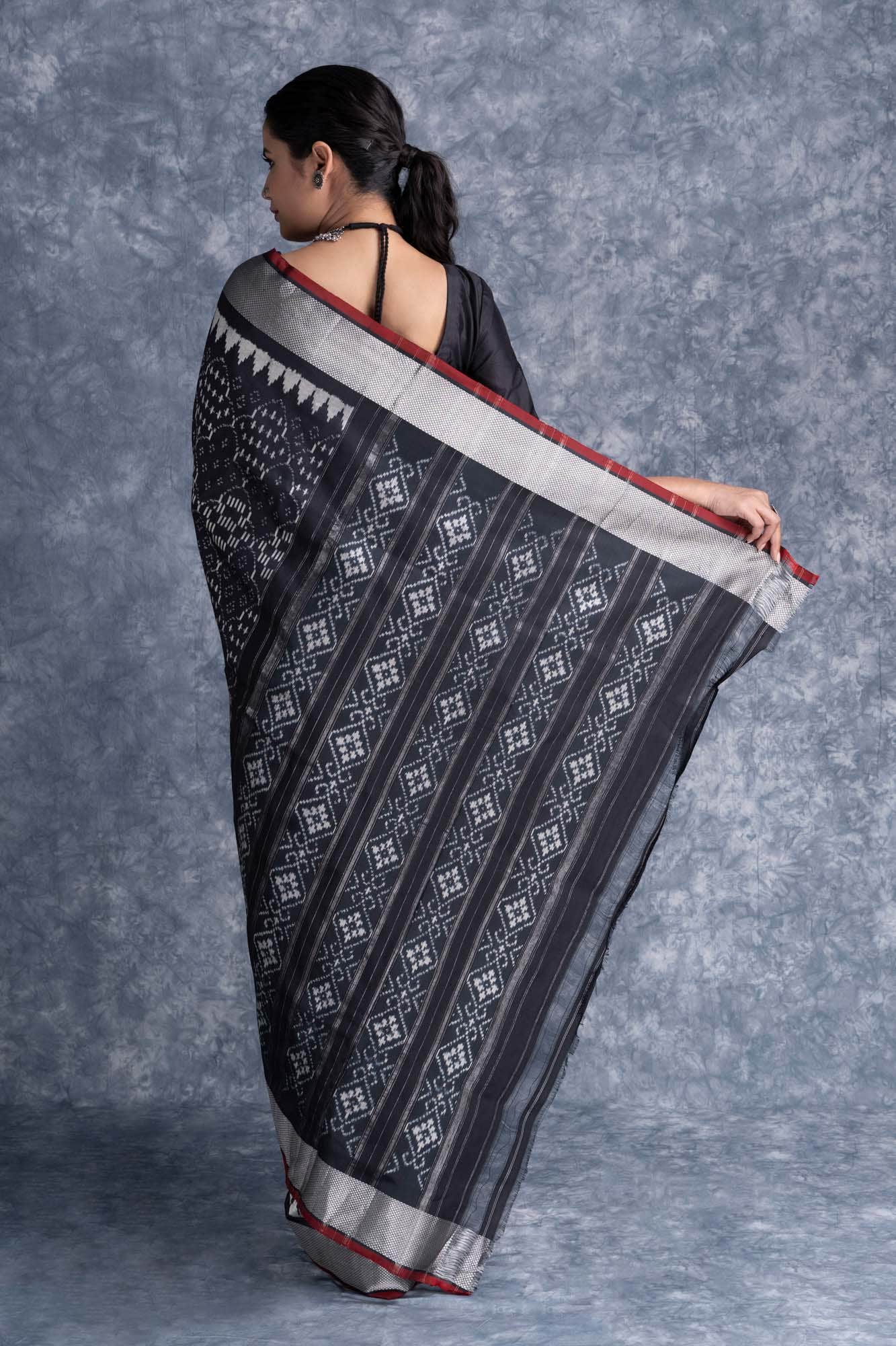 Black Pochampally Saree