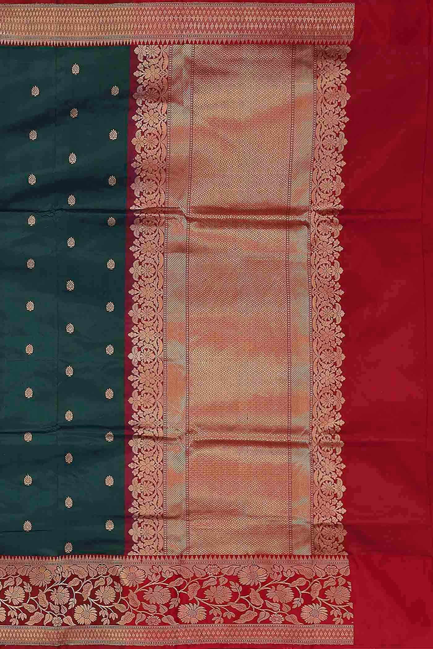 Blue Banarasi Raw Silk Saree