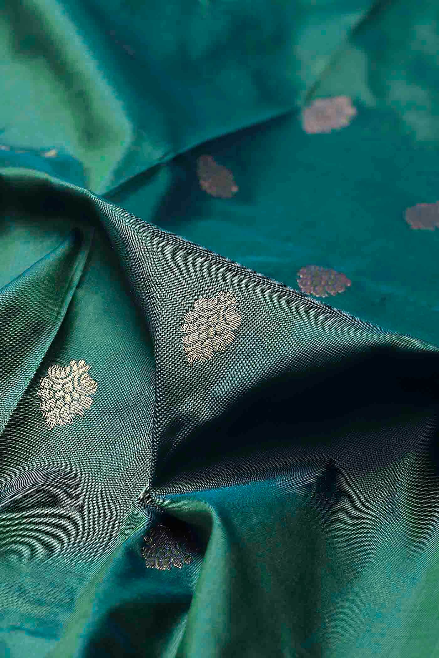 Blue Banarasi Raw Silk Saree