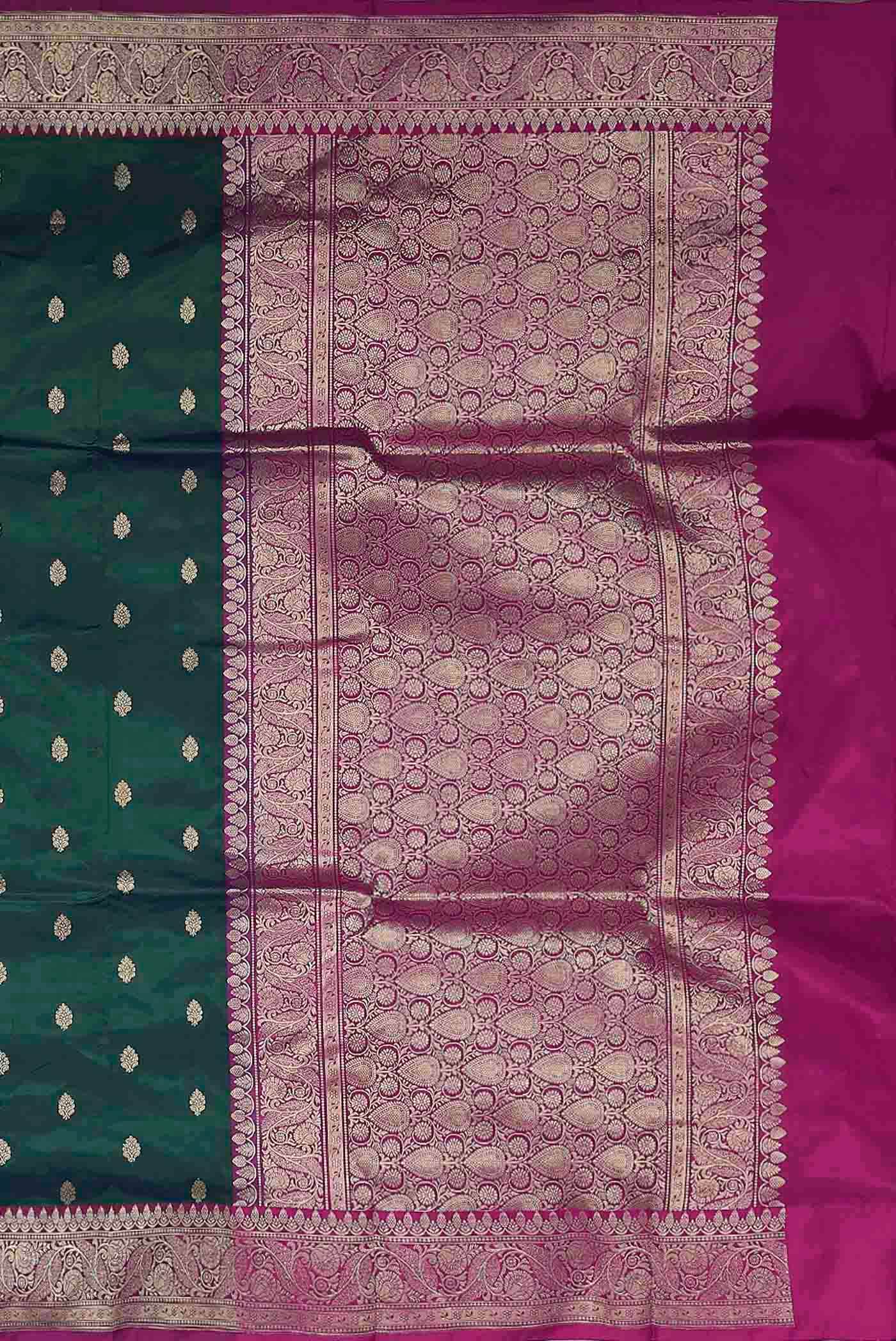 Blue Banarasi Raw Silk Saree