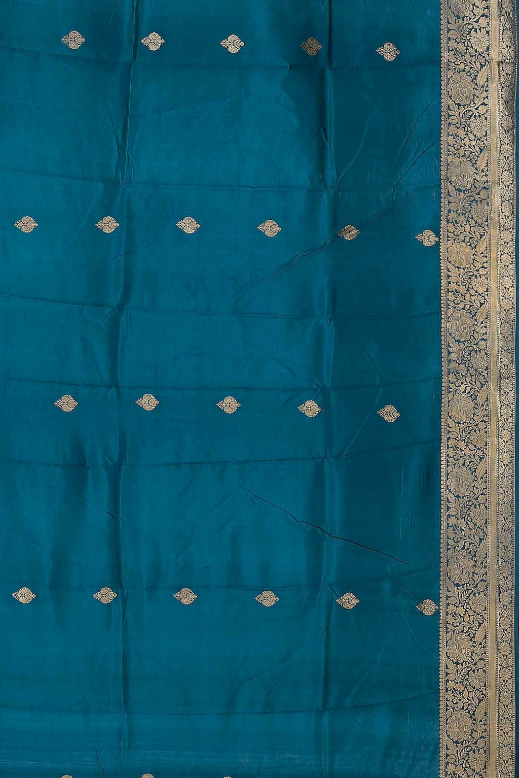 Blue Banarasi Raw Silk Saree