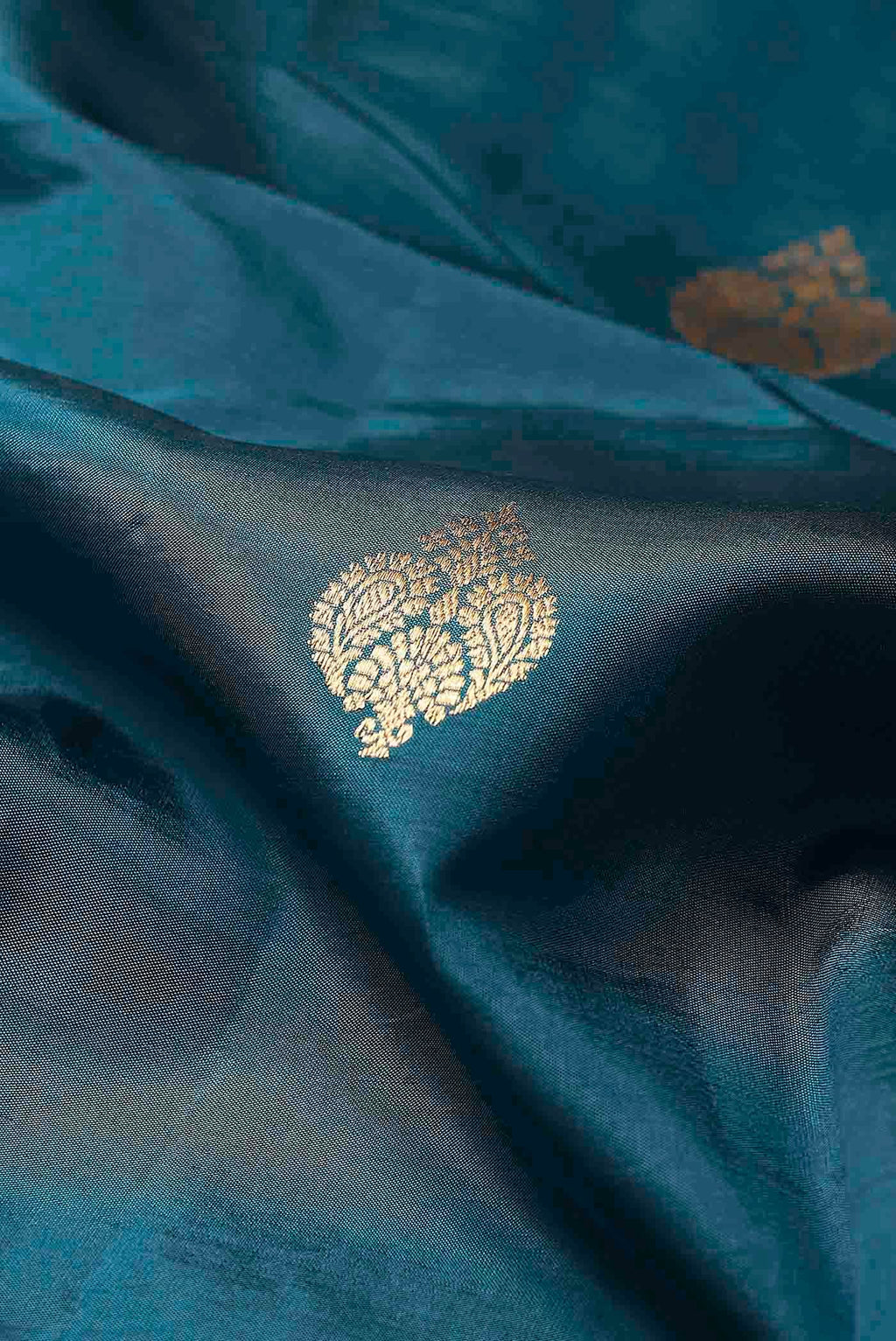 Blue Banarasi Raw Silk Saree