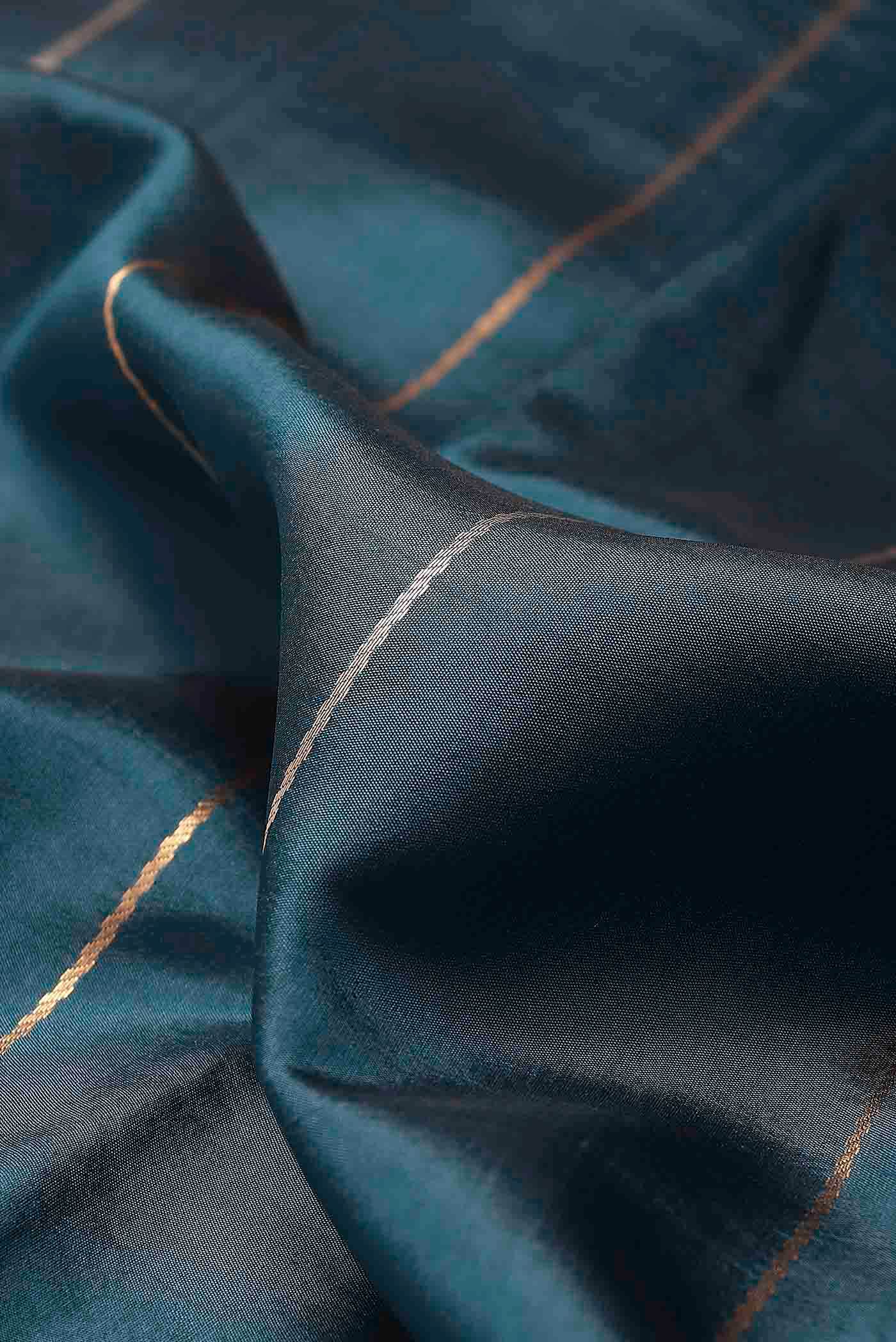 Blue Banarasi Raw Silk Saree