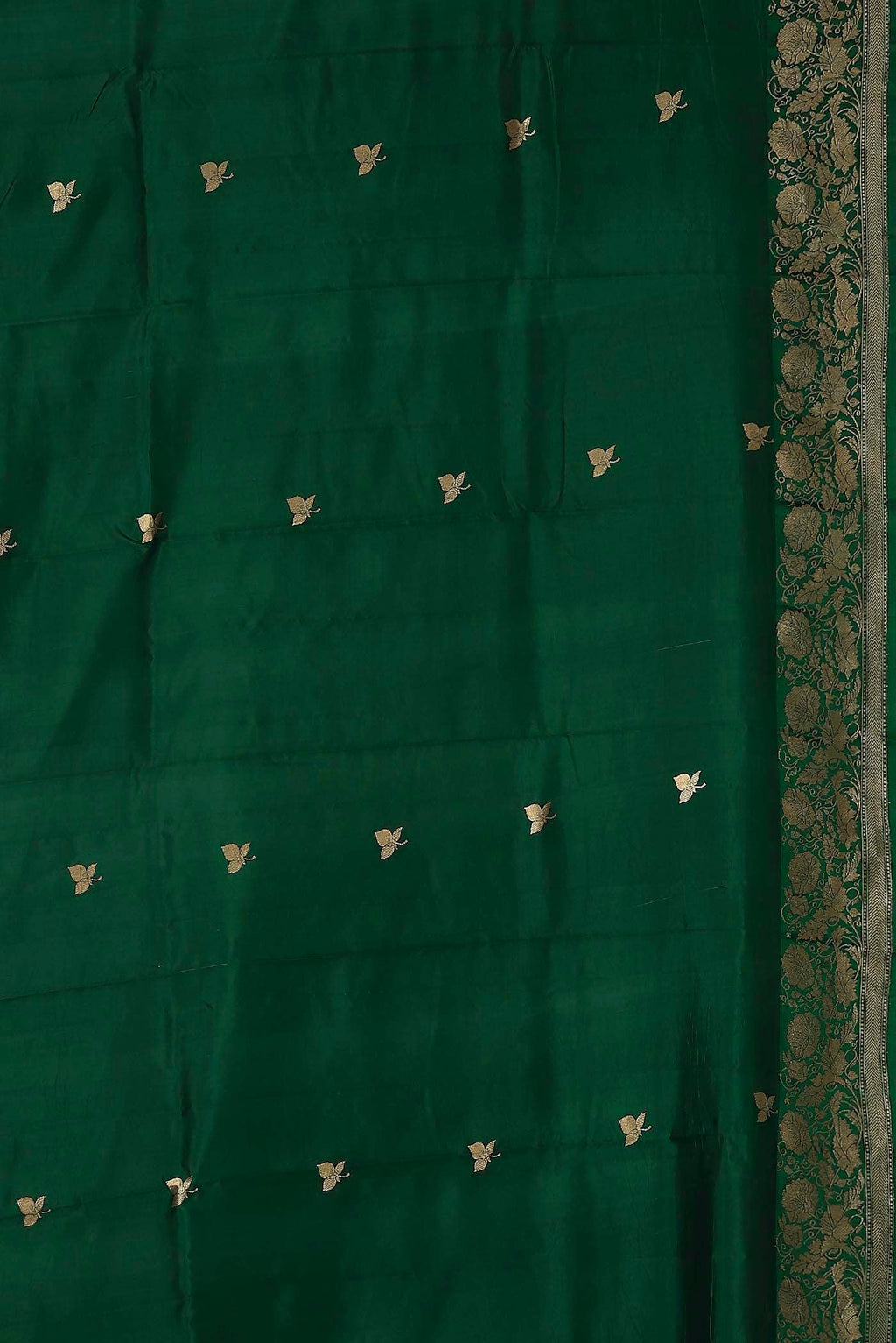 Green Banarasi Katan Silk Saree
