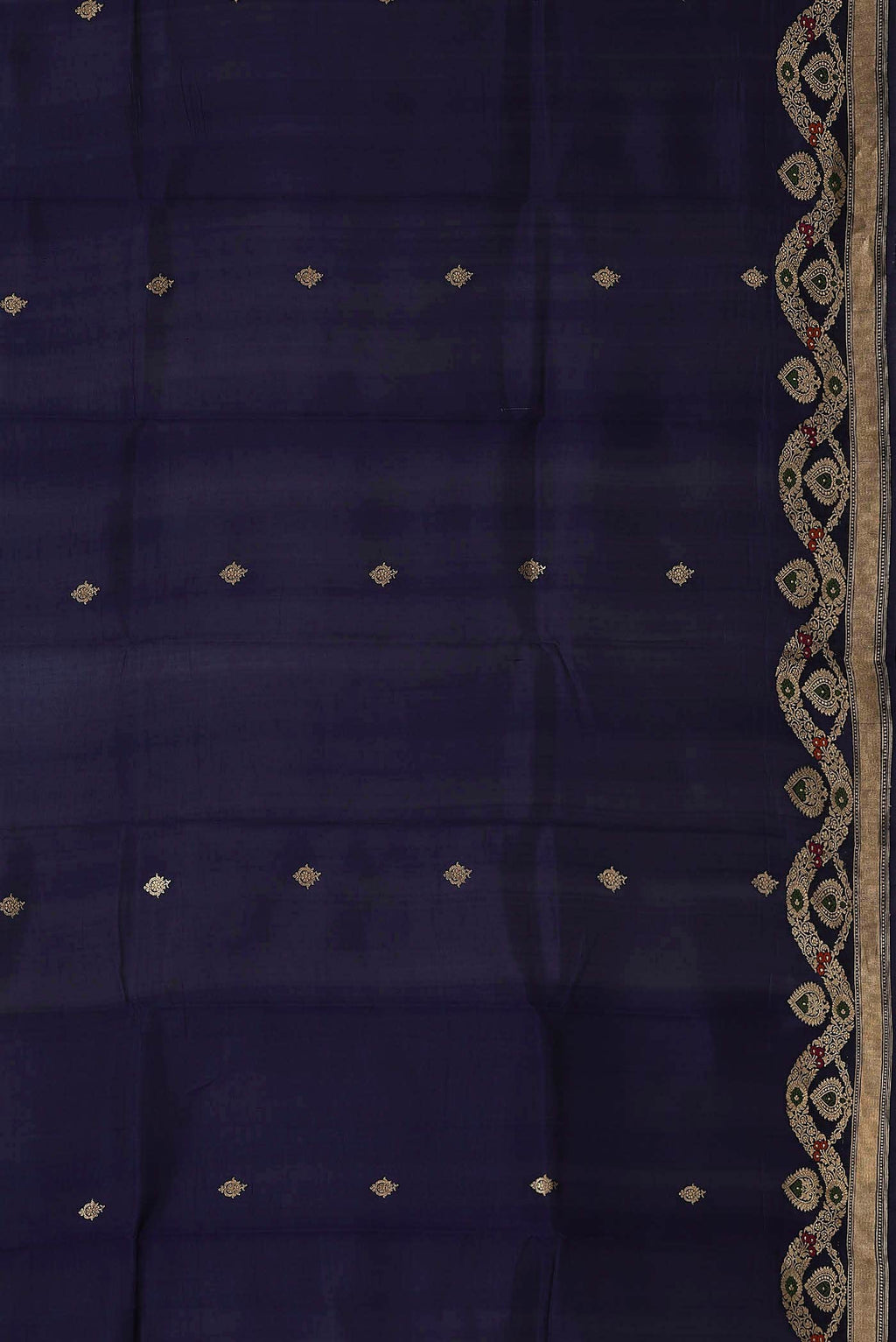 Blue Banarasi Katan Silk Saree