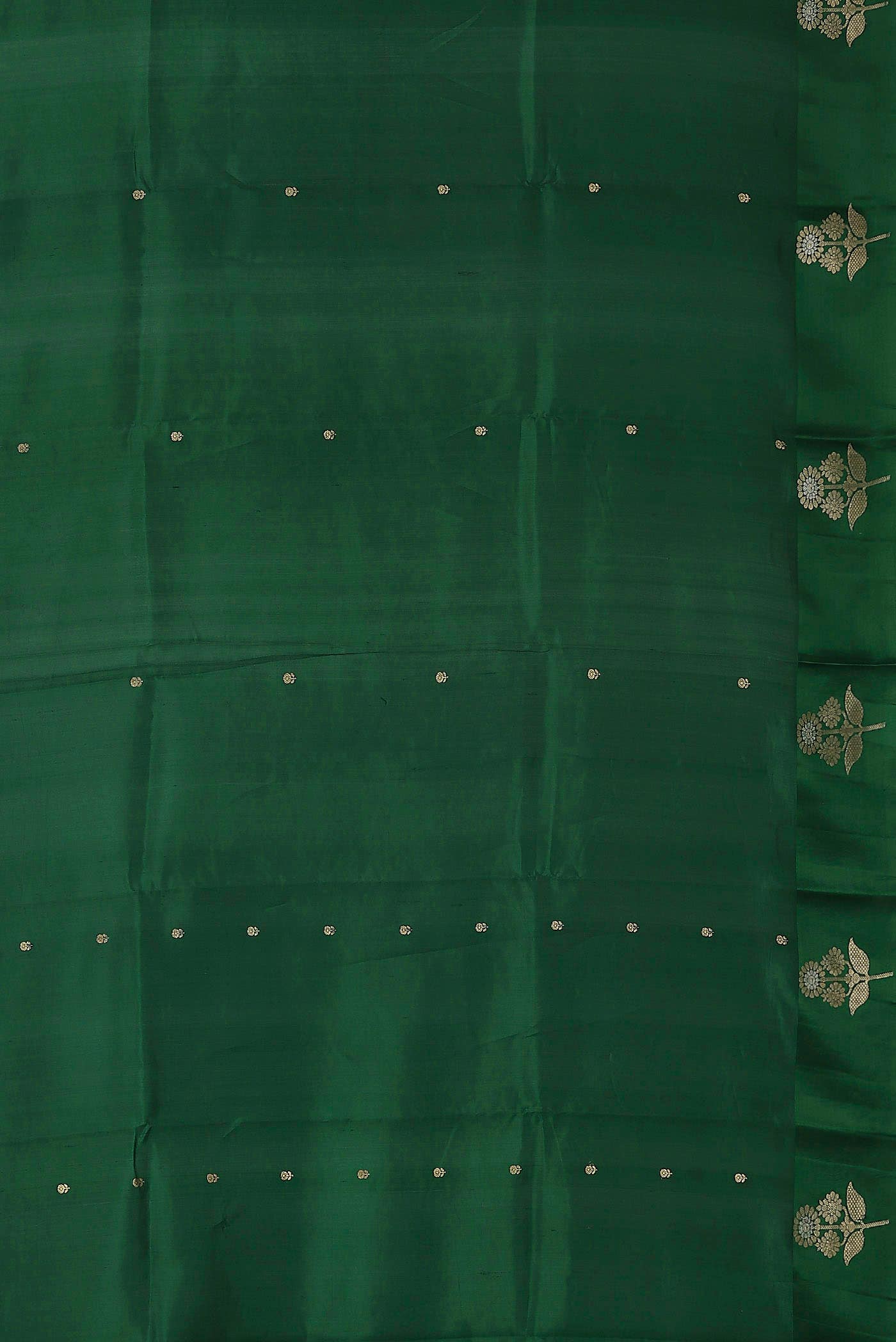 Green Banarasi Katan Silk Saree