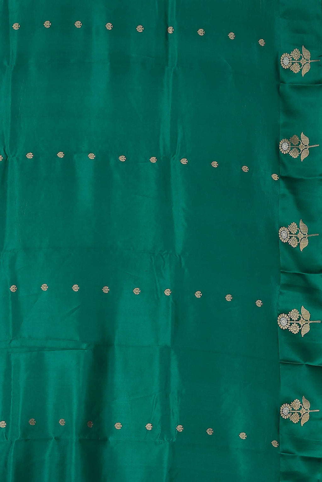 Green Banarasi Katan Silk Saree