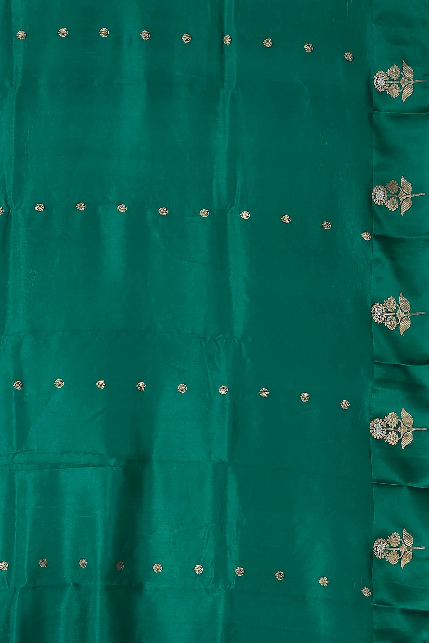 Green Banarasi Katan Silk Saree