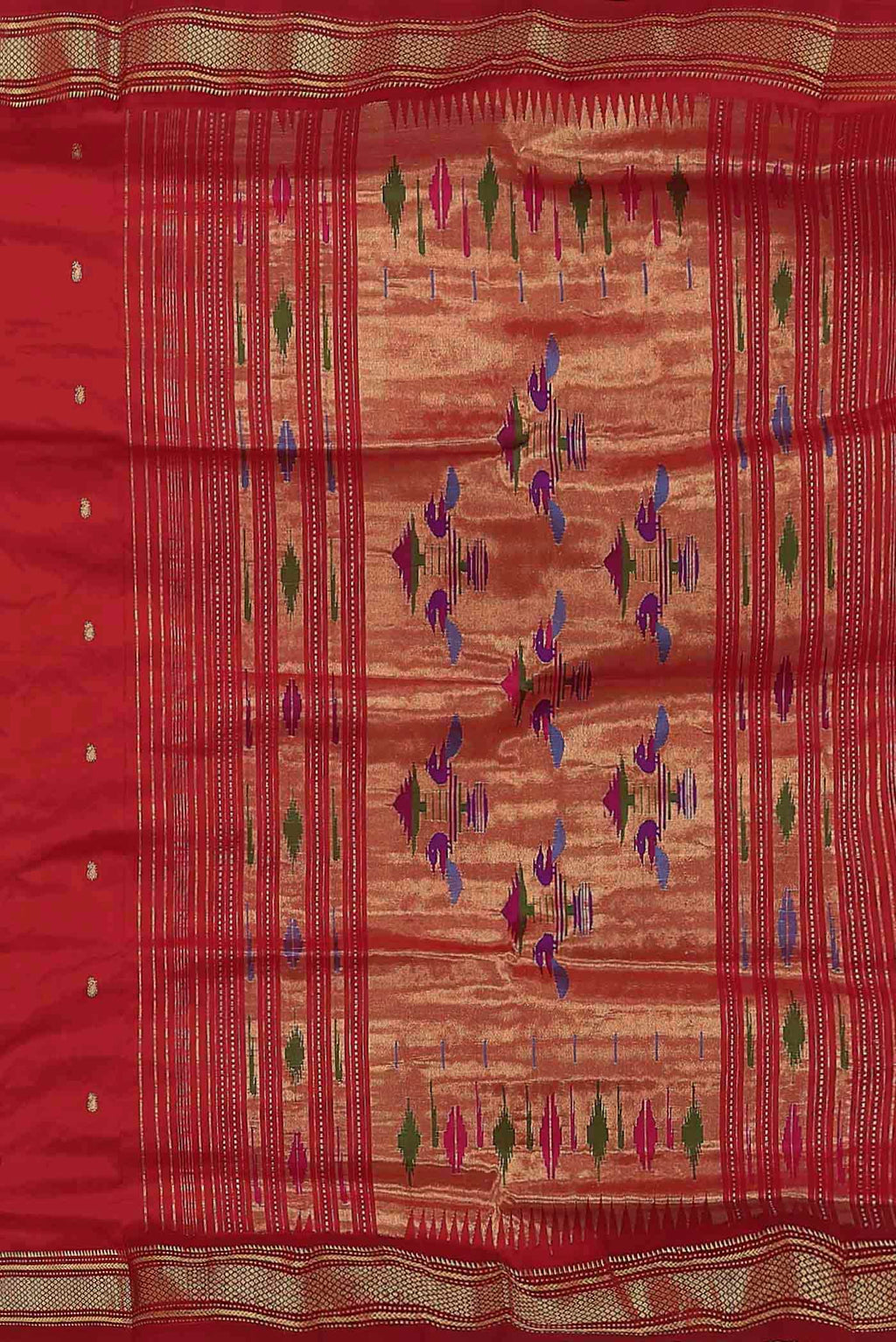 Red Paithani Silk Saree