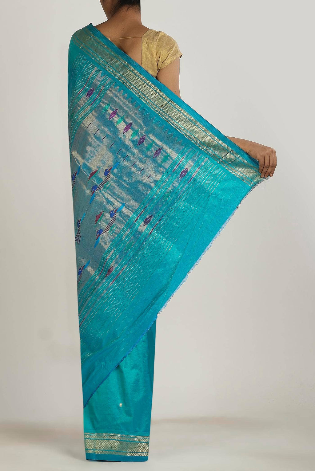 Blue Paithani Silk Saree