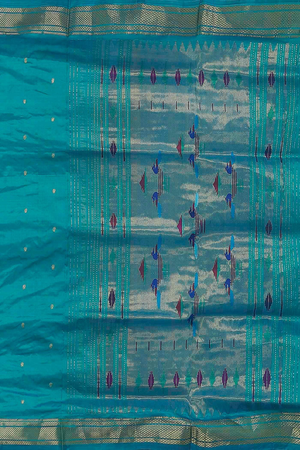 Blue Paithani Silk Saree
