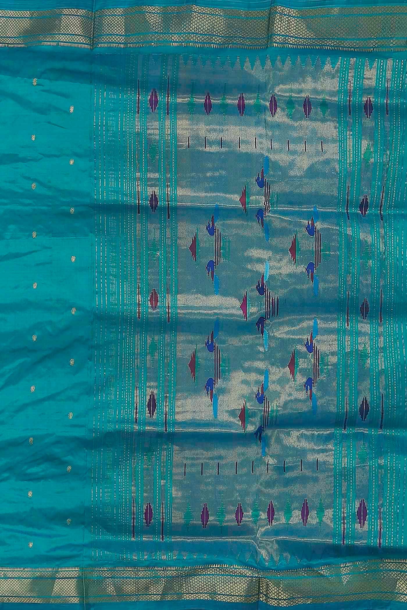 Blue Paithani Silk Saree