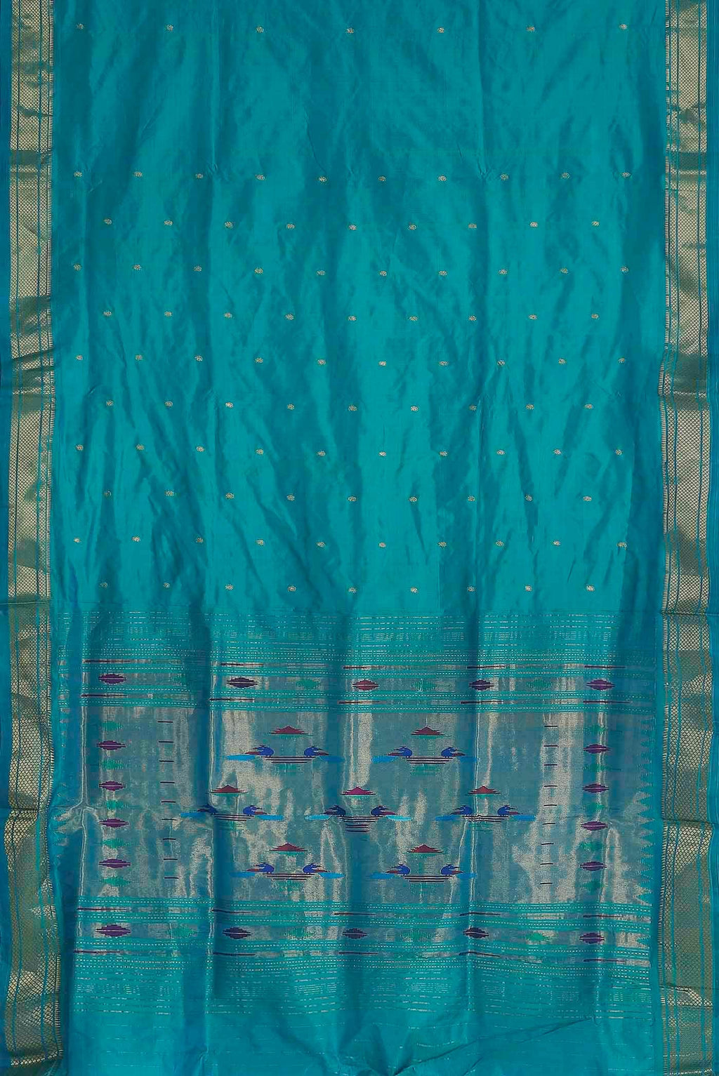 Blue Paithani Silk Saree