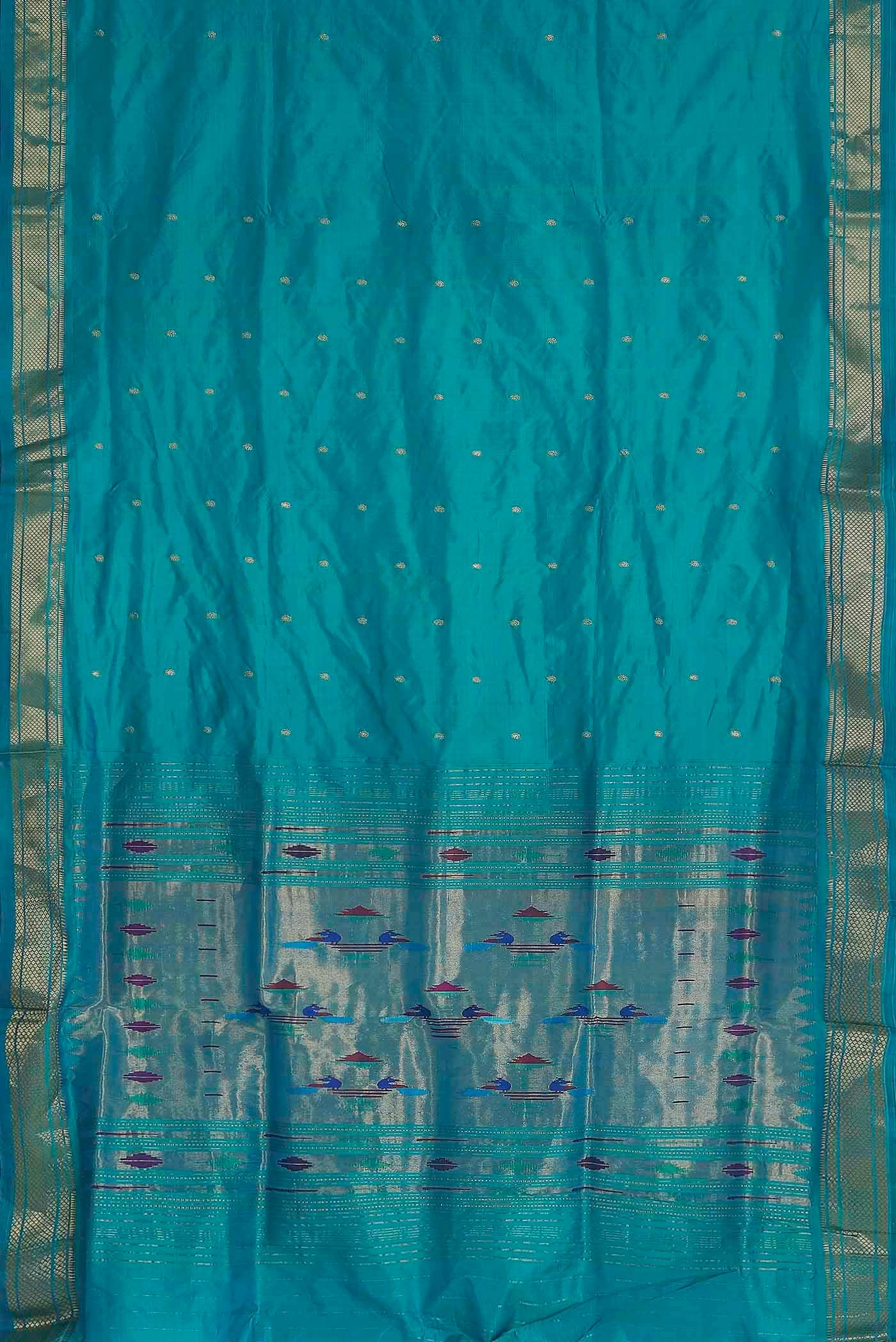 Blue Paithani Silk Saree