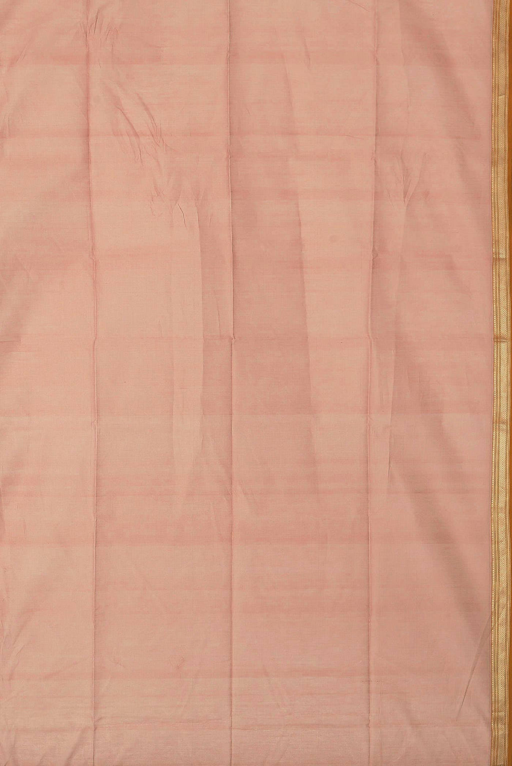 Peach Maheshwari Silk Cotton Saree