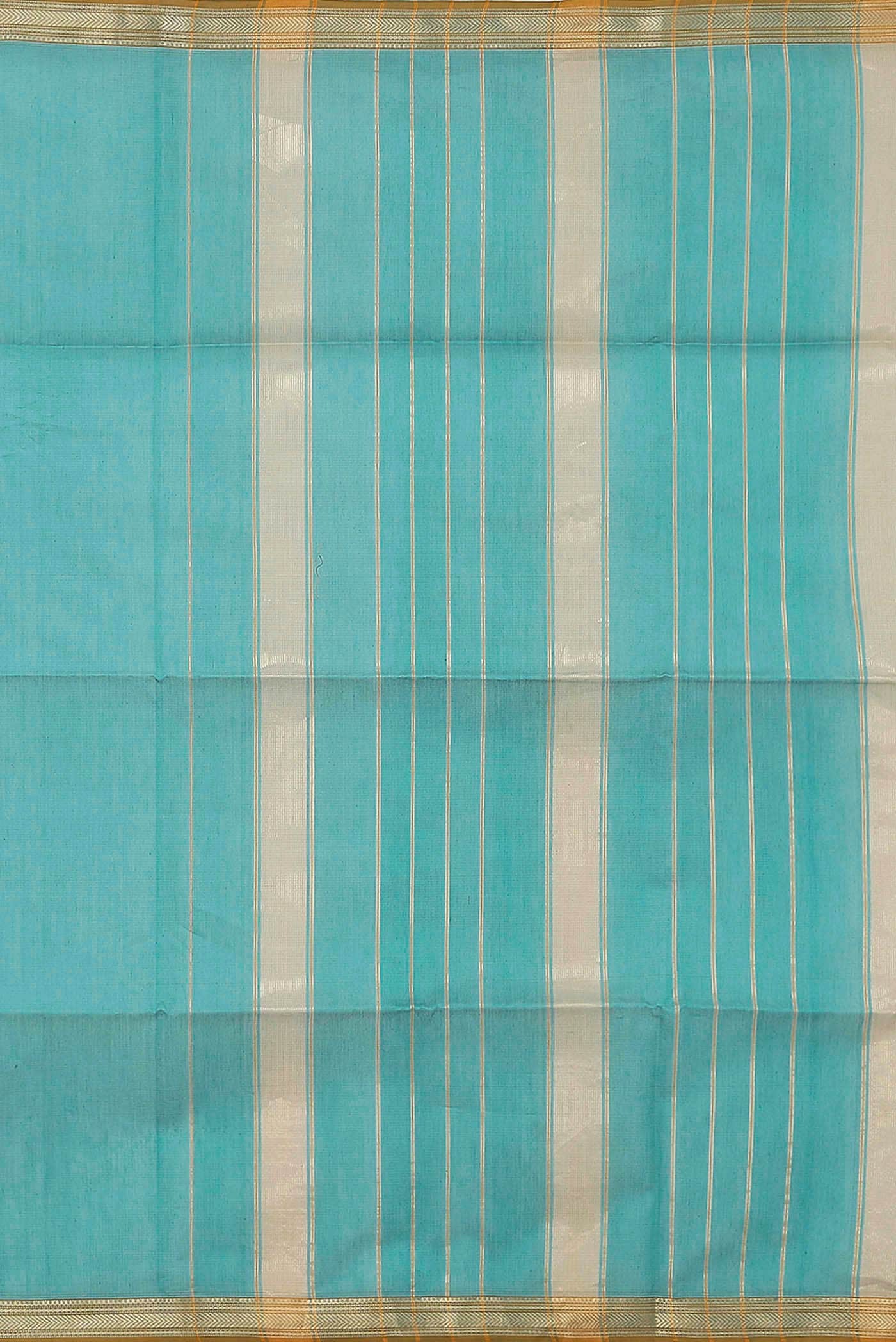 Blue Maheshwari Silk Cotton Saree
