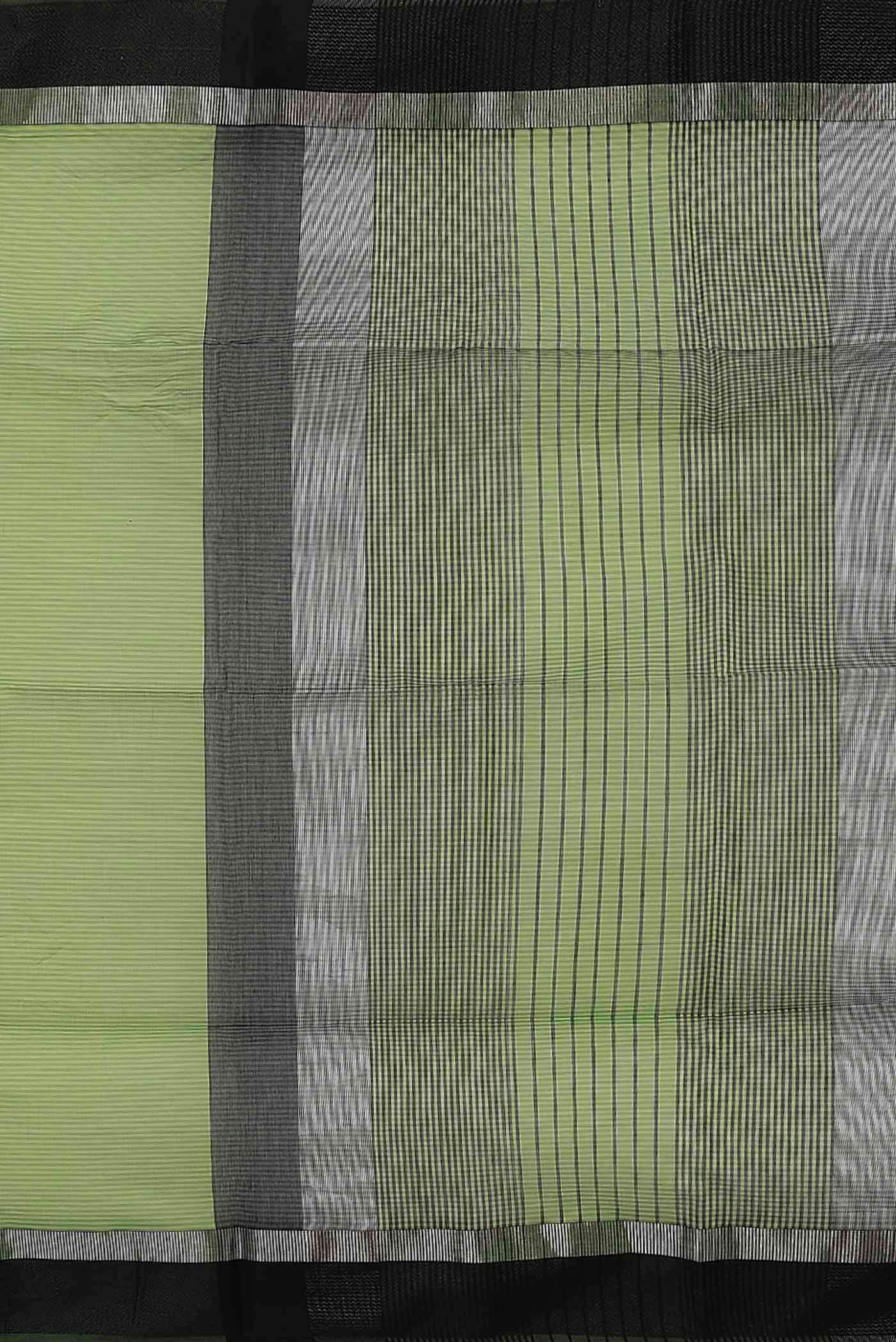 Green Maheshwari Silk Cotton Saree
